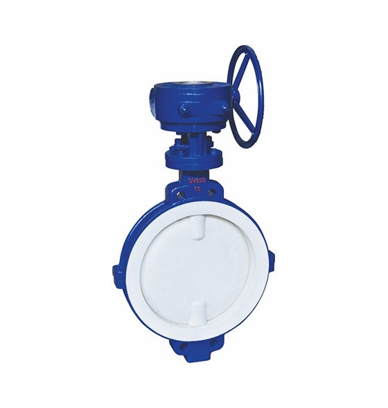 襯氟蝸輪蝶閥（對夾式）